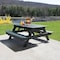 Highwood Usa Rectangle Hometown Picnic Table, Shale, 6 ft L, 30 in H Overall AD-TBL-HI02-SHL - alternate 2